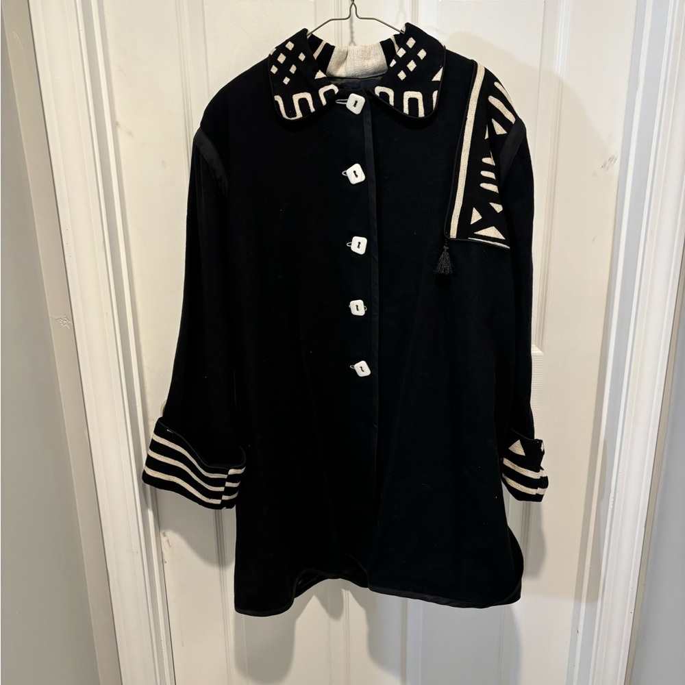 RUBY’S RAPS Vintage Black Wool Coat